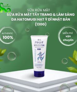 Sữa Rửa Mặt Tẩy Trang & Làm Sáng Da Hatomugi Hạt Ý Dĩ Nhật Bản (130g)