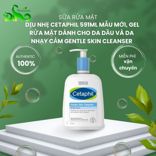 Sữa rửa mặt dịu nhẹ Cetaphil 591ml