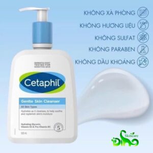 Sữa rửa mặt dịu nhẹ Cetaphil 591ml mẫu mới, gel rửa mặt dành cho da dầu và da nhạy cảm Gentle Skin Cleanser