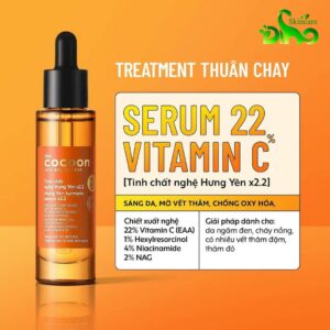 Serum nghệ hưng yên cocoon 22% vitamin C dưỡng trắng hiệu quả