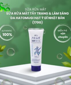 Sữa Rửa Mặt Tẩy Trang & Làm Sáng Da Hatomugi Hạt Ý Dĩ Nhật Bản (170g)