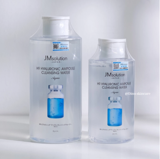 Nước tẩy trang cấp ẩm JM solution H9 Hyaluronic Ampoule Cleansing Water Aqua 500ml, 850ml